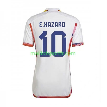 Maillot de Foot Belgique Eden Hazard 10 Exterieur Coupe du monde 2022